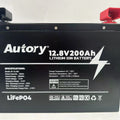 Autory 12.8V 200Ah LiFePO4 Battery – Metal Case