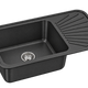 Black Stainless Steel Caravan Sink with Drainer – GR-626