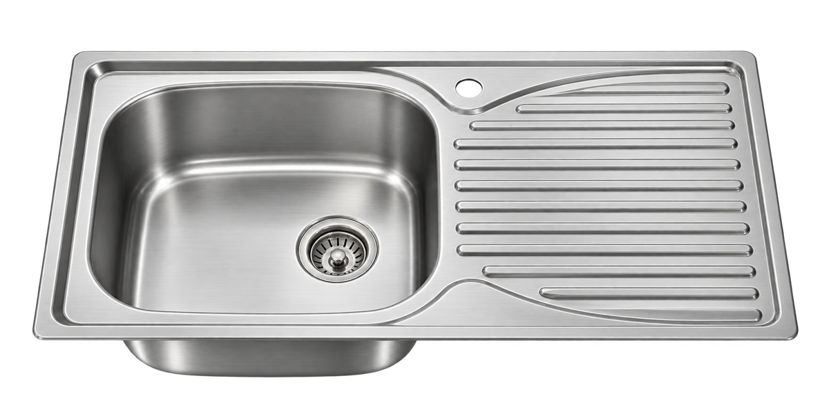 Stainless Steel Caravan Sink with Drainer – GR-629
