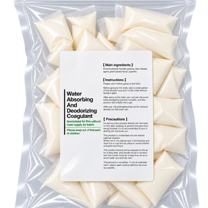 Water Absorbing & Deodorising Coagulant for Waterless Toilet – 30 Sachets