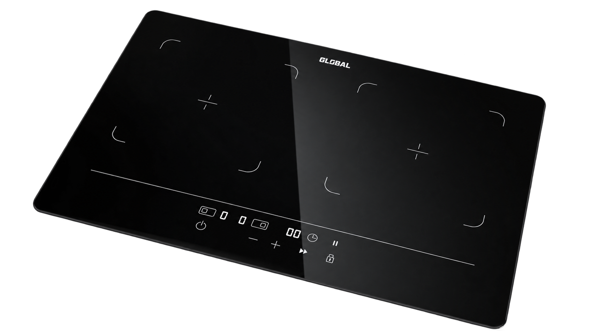 Global 2300W Dual Zone Caravan Induction Cooktop