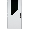 White RV AD Long Glass Door - Left Hand Hinge