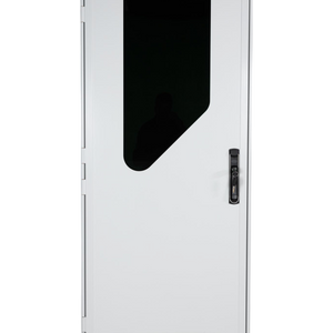 White RV AD Long Glass Door - Left Hand Hinge