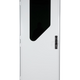 White RV AD Long Glass Door - Left Hand Hinge