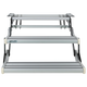 SJ RV Double Manual Drop Down Step with LED Light