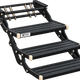 Triple Manual Caravan Step with LED – 385mm Drop