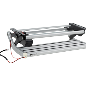 SJ RV Single Electric Drop Down Step with LED Light - 176mm Drop Down