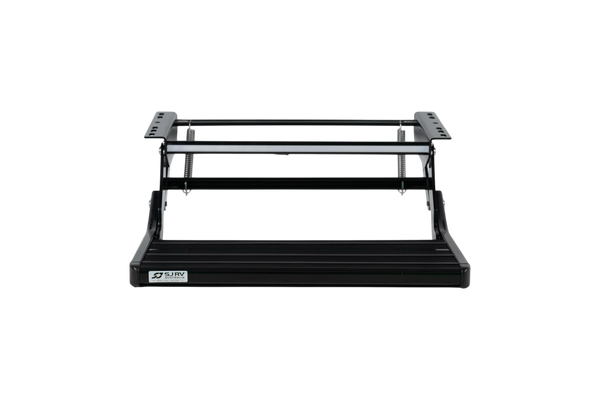 SJ RV Single Manual Drop Down Step with LED Light - 176mm Drop Down